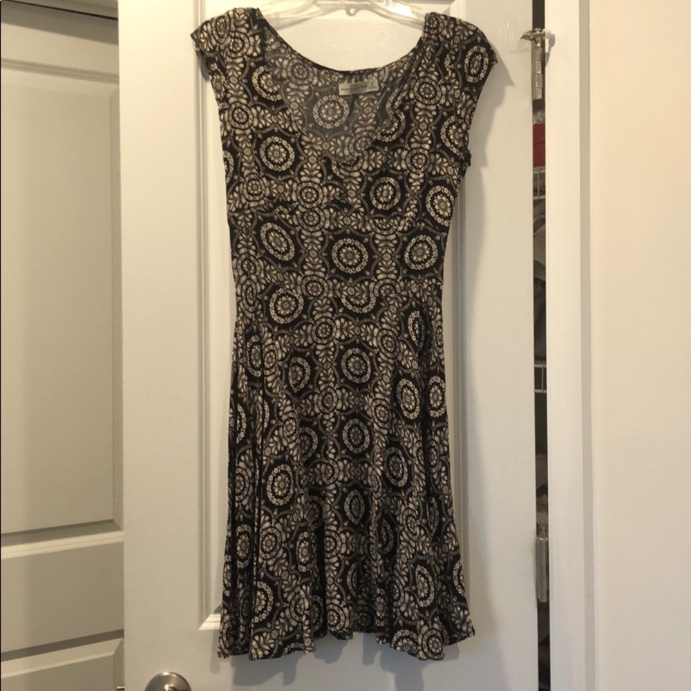 Black and White Floral Dress